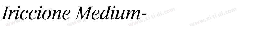 Iriccione Medium字体转换
